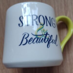 Strong & Beautiful Threshold 16 Oz. Porcelain Mug Like New